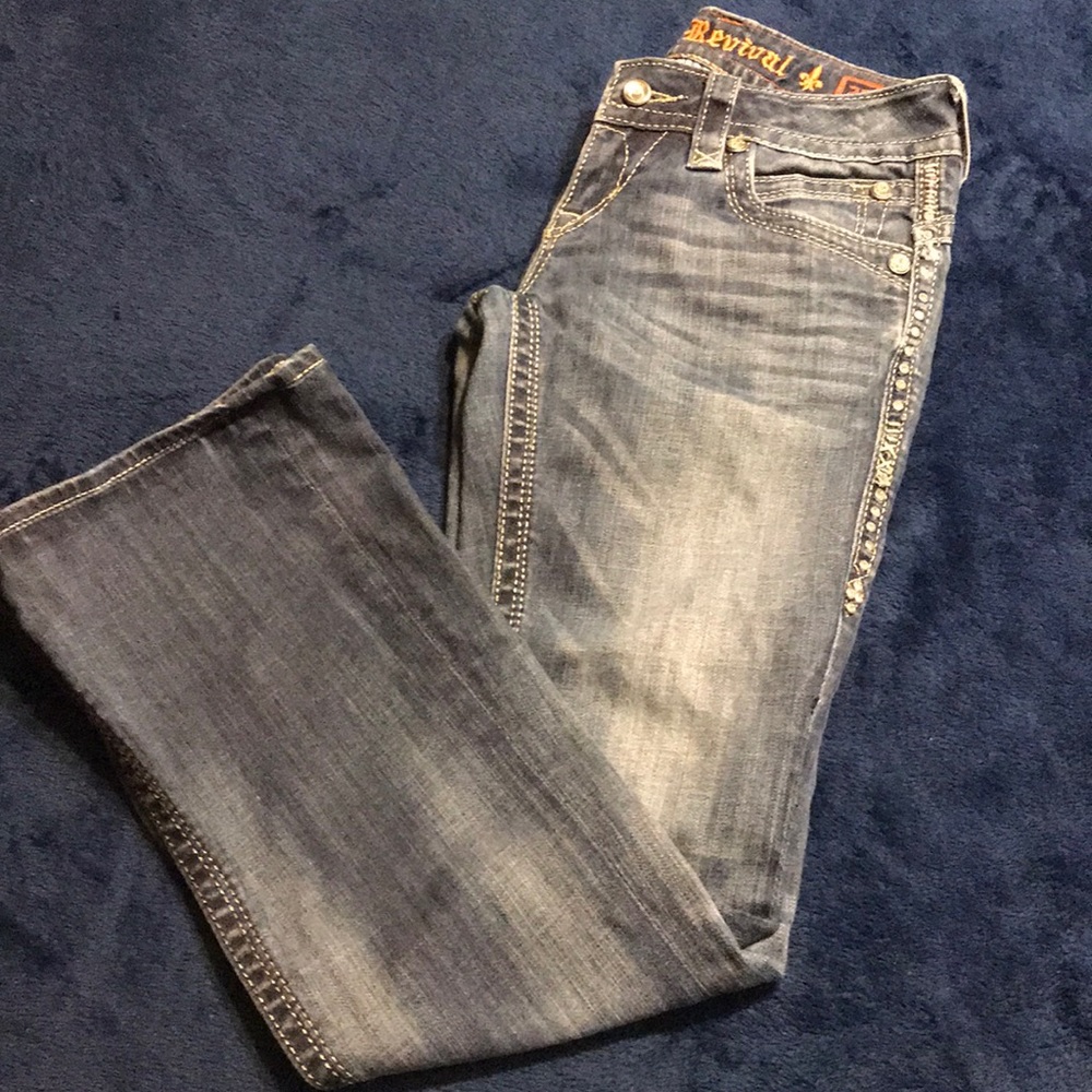 Women’s Rock Revival Jeans sz 26 Gwen boot cut